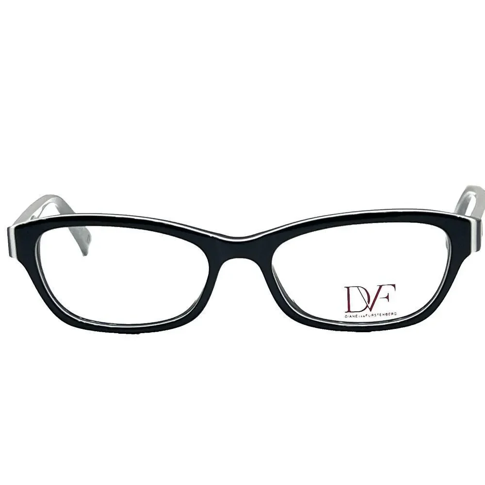NEW Diane von Furstenberg DVF 5047 001 Black & Gray Eyeglasses Frames 50-17-135